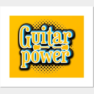 Power guitar Posters and Art